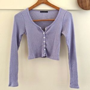 Brandy Melville purple cardigan